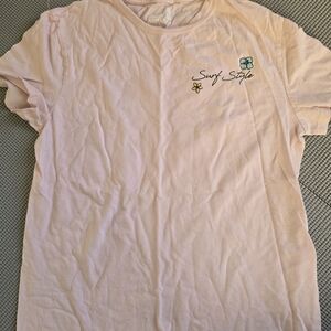 Surf Style Pink Short Sleeve Tee